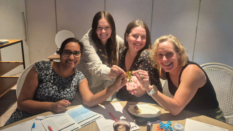 Hand therapists from across the Shoulder to Hand Alliance network participating in a collaborative conference activity.